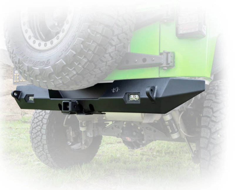 Jeep JK Bumper - Rear - TURN Offroad - with Hitch and Lights - `07-`18 Jeep JK Bumper - Rear - TURN Offroad - with Hitch and Lights - `07-`18
